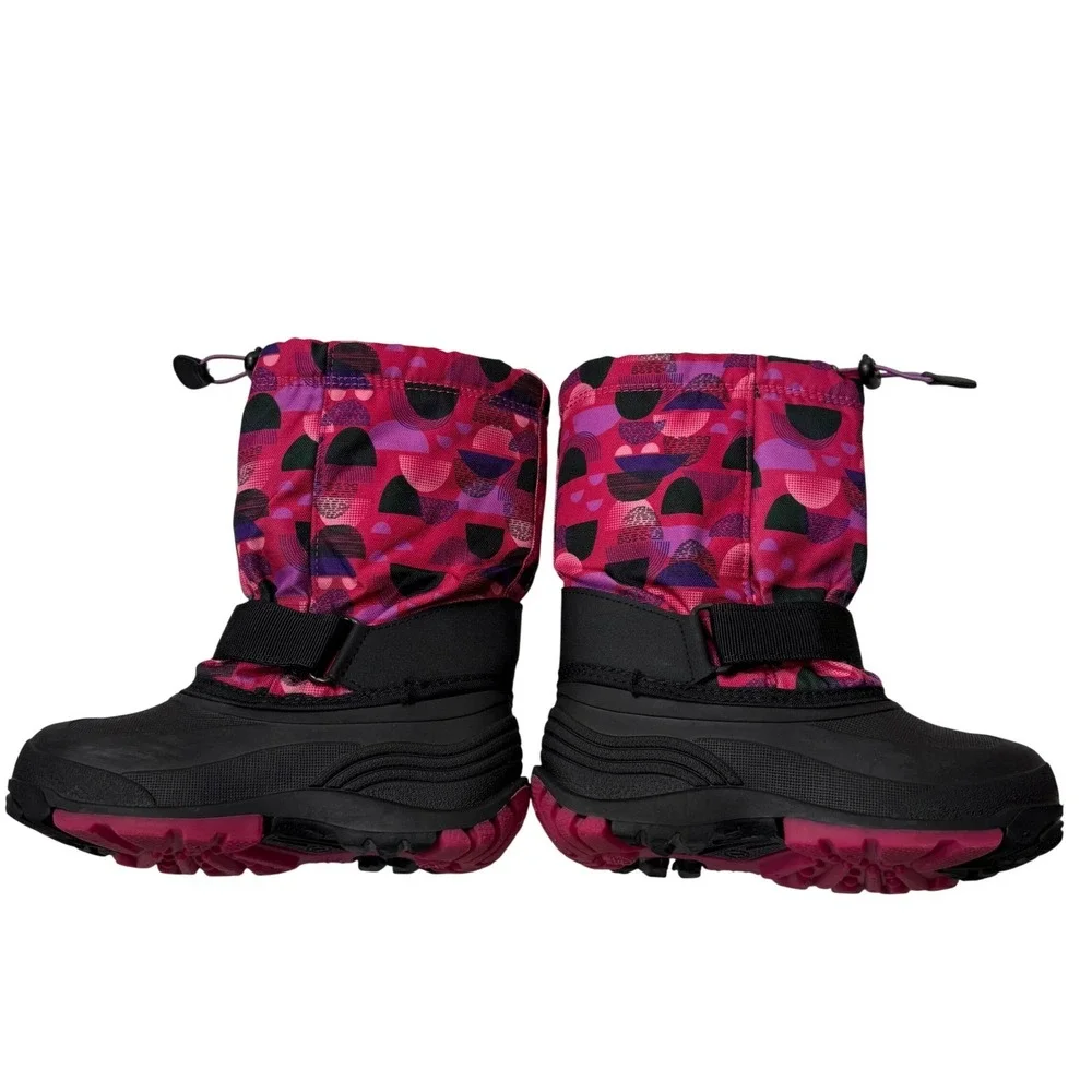 Kamik‎ Kids Insulated Waterproof Winter Boots Girls 1 Pink Print